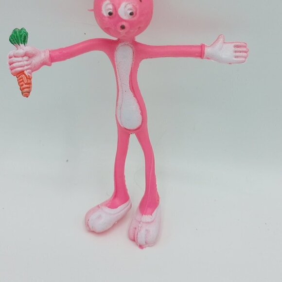 Vintage Bendable Posable Bunny Easter Carrot - Picture 3 of 7